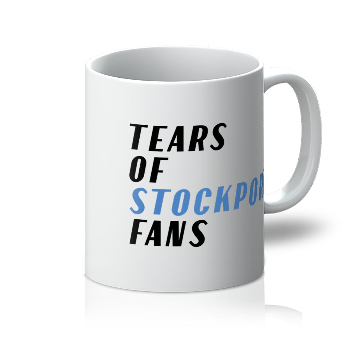 'Tears of Stockport Fans' mug