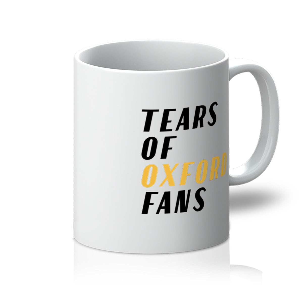 'Tears of Oxford Fans' mug