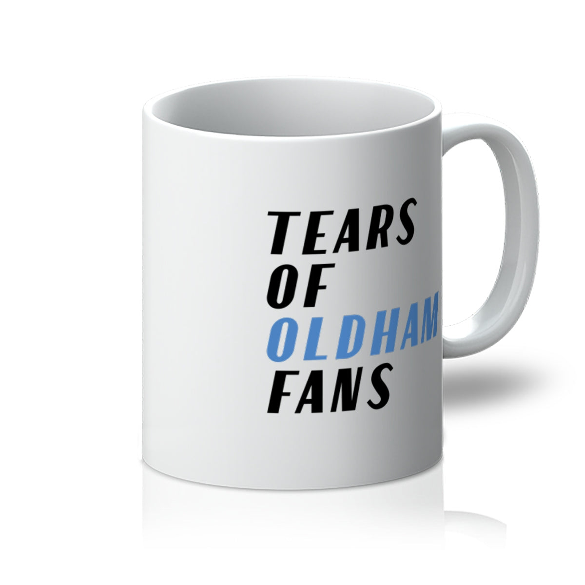 'Tears of Oldham Fans' mug